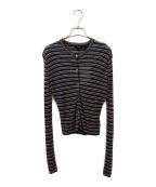 theoryセオリー）の古着「Neo Sag Harbor Cropped Cardigan」｜ネイビー