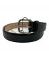 theory（セオリー）の古着「smooth cow soft square belt」｜ブラック