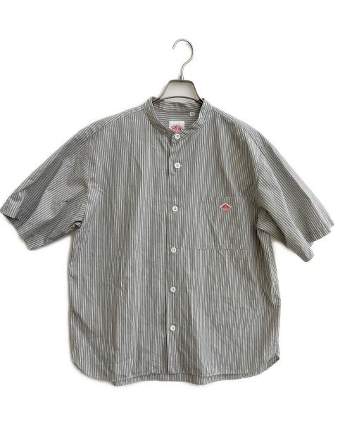 DANTON（ダントン）DANTON (ダントン) BAND COLLAR SHIRT SS ライトグレー サイズ:42の古着・服飾アイテム