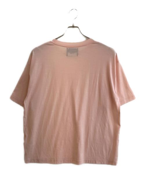 MAISON SPECIAL（メゾンスペシャル）MAISON SPECIAL (メゾンスペシャル) Wool Yarn Prime-Over Short Sleeve Crew Neck T-Shirt ピンク サイズ:SIZE 1の古着・服飾アイテム
