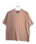 MAISON SPECIAL（メゾンスペシャル）の古着「Wool Yarn Prime-Over Short Sleeve Crew Neck T-Shirt」｜ピンク