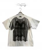 MAISON SPECIALメゾンスペシャル）の古着「Lingerie Trompe l'oeil T-Shirt」｜ホワイト