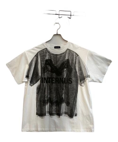 MAISON SPECIAL（メゾンスペシャル）MAISON SPECIAL (メゾンスペシャル) Lingerie Trompe l'oeil T-Shirt ホワイト サイズ:SIZE FREEの古着・服飾アイテム