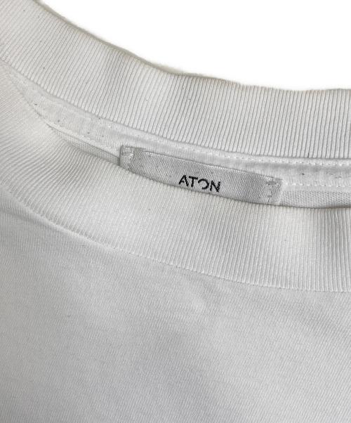 ATON（エイトン）ATON (エイトン) FRESCA PLATE OVERSIZED T-SHIRT ホワイト サイズ:06の古着・服飾アイテム
