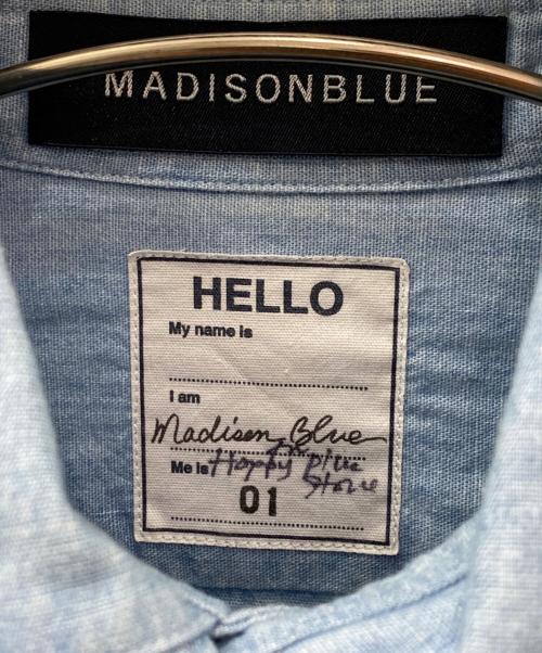 MADISON BLUE（マディソンブルー）MADISON BLUE (マディソンブルー) HPS (-) ラウンドカラーフリルシャツ インディゴ サイズ:01の古着・服飾アイテム