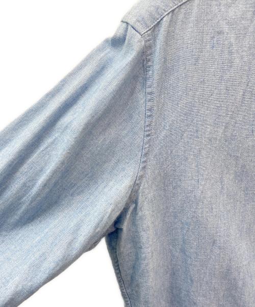 MADISON BLUE（マディソンブルー）MADISON BLUE (マディソンブルー) HPS (-) ラウンドカラーフリルシャツ インディゴ サイズ:01の古着・服飾アイテム