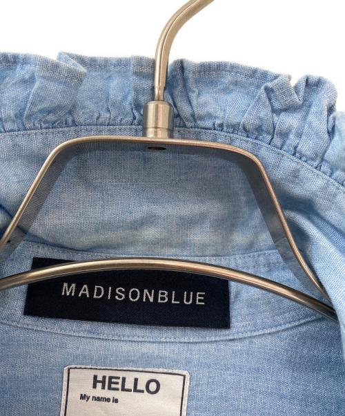 MADISON BLUE（マディソンブルー）MADISON BLUE (マディソンブルー) HPS (-) ラウンドカラーフリルシャツ インディゴ サイズ:01の古着・服飾アイテム