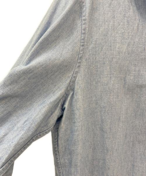 MADISON BLUE（マディソンブルー）MADISON BLUE (マディソンブルー) HPS (-) ラウンドカラーフリルシャツ インディゴ サイズ:01の古着・服飾アイテム