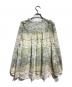 yukiemon (ユキエモン) リボンボーダーブラウス/Ribbon-detail striped blouse アイボリー サイズ:M：7000円