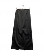 CELERIセルリ）の古着「SATIN SKIRT」｜ブラック