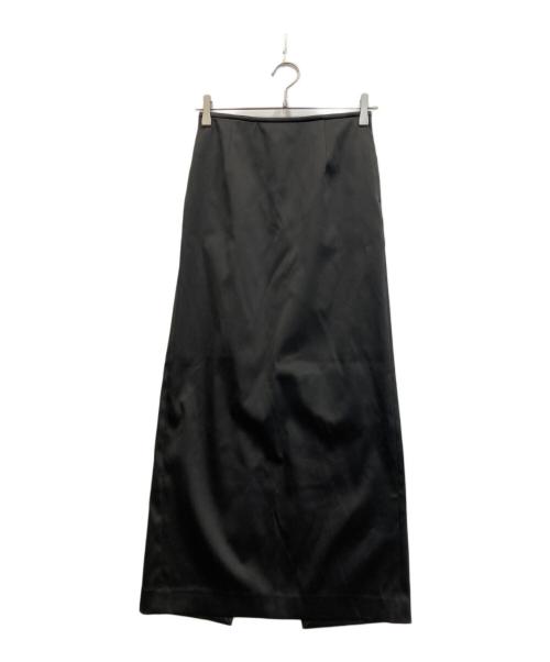CELERI（セルリ）CELERI (セルリ) SATIN SKIRT ブラック サイズ:34の古着・服飾アイテム