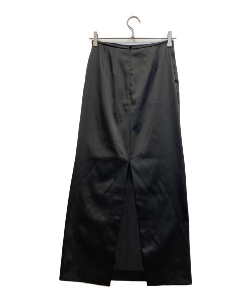 CELERI（セルリ）CELERI (セルリ) SATIN SKIRT ブラック サイズ:34の古着・服飾アイテム