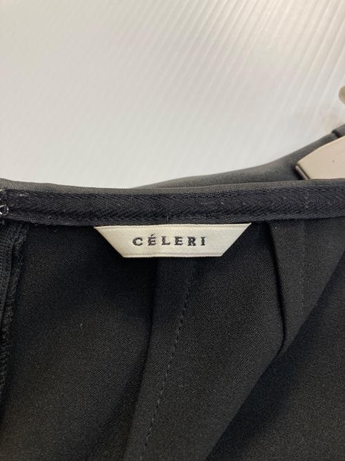 CELERI（セルリ）CELERI (セルリ) SATIN SKIRT ブラック サイズ:34の古着・服飾アイテム