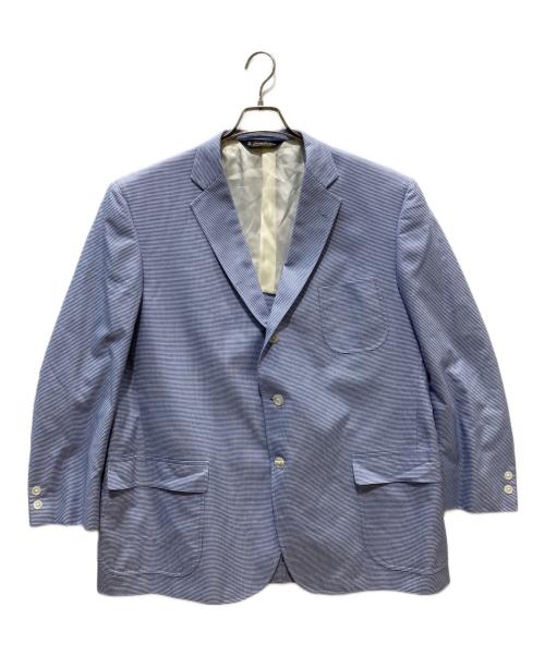 BROOKS BROTHERS（ブルックスブラザーズ）BROOKS BROTHERS (ブルックスブラザーズ) テーラードジャケット ブルー×ホワイト サイズ:表記記名無しの古着・服飾アイテム