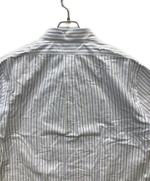 BROOKS BROTHERS（ブルックスブラザーズ）BROOKS BROTHERS (ブルックスブラザーズ) 半袖ストライプシャツ ブルー×ホワイト サイズ:XXL 未使用品の古着・服飾アイテム
