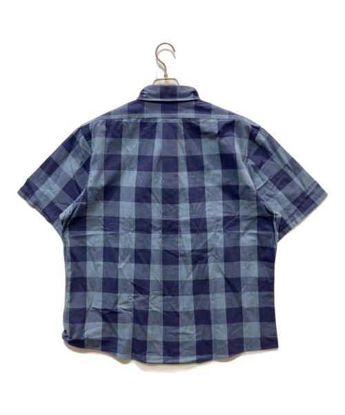 BROOKS BROTHERS（ブルックスブラザーズ）BROOKS BROTHERS (ブルックスブラザーズ) 半袖プルオーバーシャツ ブルー×ネイビー サイズ:XLの古着・服飾アイテム