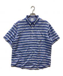 BROOKS BROTHERS（ブルックスブラザーズ）の古着「ボーダープルオーバーシャツ」｜ブルー×ホワイト