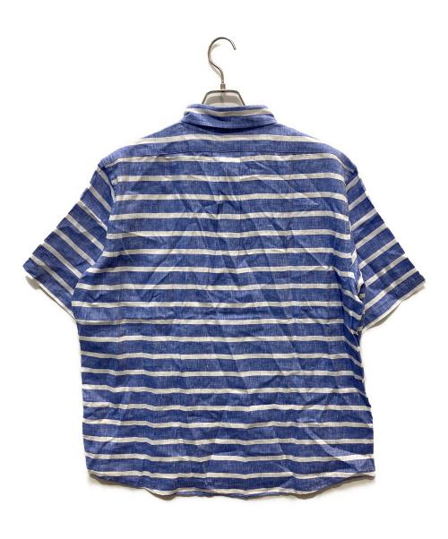 BROOKS BROTHERS（ブルックスブラザーズ）BROOKS BROTHERS (ブルックスブラザーズ) ボーダープルオーバーシャツ ブルー×ホワイト サイズ:XLの古着・服飾アイテム
