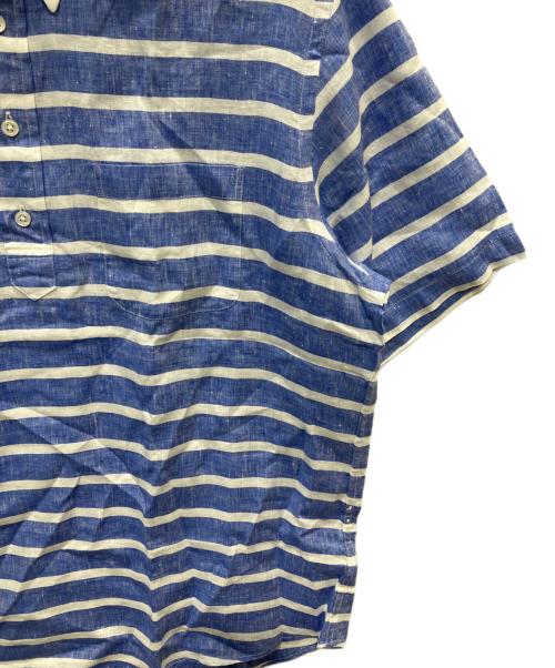 BROOKS BROTHERS（ブルックスブラザーズ）BROOKS BROTHERS (ブルックスブラザーズ) ボーダープルオーバーシャツ ブルー×ホワイト サイズ:XLの古着・服飾アイテム