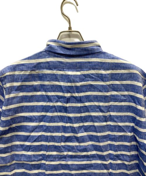 BROOKS BROTHERS（ブルックスブラザーズ）BROOKS BROTHERS (ブルックスブラザーズ) ボーダープルオーバーシャツ ブルー×ホワイト サイズ:XLの古着・服飾アイテム