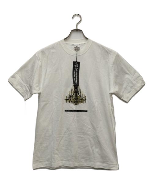 LOOPWHEELER（ループウィラー）LOOPWHEELER (ループウィラー) Wonderwall (ワンダーウォール) プリントTシャツ ホワイト サイズ:LARGE 未使用品の古着・服飾アイテム