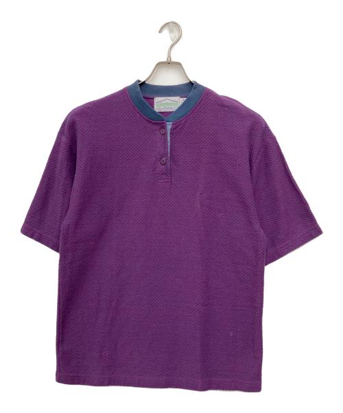Columbiaknit（コロンビアニット）Columbiaknit (コロンビアニット) ヘンリーネックカットソー パープル サイズ:SIZE Lの古着・服飾アイテム