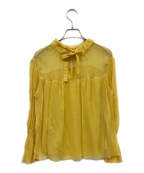 SEE BY CHLOE（シーバイクロエ）SEE BY CHLOE (シーバイクロエ) シアーブラウス イエロー サイズ:SIZE 34の古着・服飾アイテム