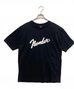 NUMBER (N)INEナンバーナイン）の古着「Number⑨ T-SHIRT」｜ブラック