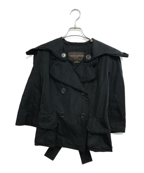 LOUIS VUITTON（ルイ ヴィトン）LOUIS VUITTON (ルイ ヴィトン) ショートトレンチコート ブラック サイズ:38の古着・服飾アイテム