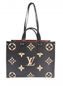 LOUIS VUITTON（ルイ ヴィトン）の古着「オンザゴーMM」｜ブラック×ベージュ