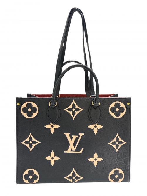 LOUIS VUITTON（ルイ ヴィトン）LOUIS VUITTON (ルイ ヴィトン) オンザゴーMM ブラック×ベージュ サイズ:MMの古着・服飾アイテム