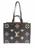 LOUIS VUITTON（ルイ ヴィトン）の古着「オンザゴーMM」｜ブラック×ベージュ