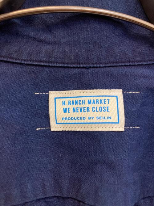 H.R.MARKET（ハリウッドランチマーケッド）H.R.MARKET (ハリウッドランチマーケッド) インディゴ染め半袖シャツ インディゴ サイズ:3の古着・服飾アイテム