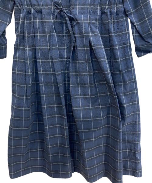 LIROMA（リロマ）LIROMA (リロマ) チェックシャツワンピース ネイビー サイズ:Sの古着・服飾アイテム