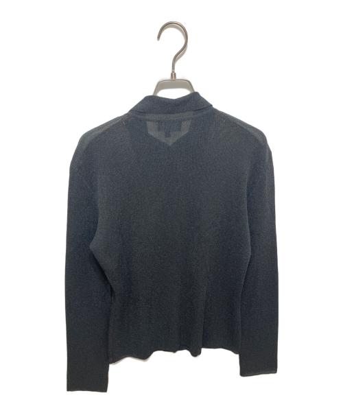 GUCCI（グッチ）GUCCI (グッチ) 衿付きシアーカーディガン グレー サイズ:Lの古着・服飾アイテム