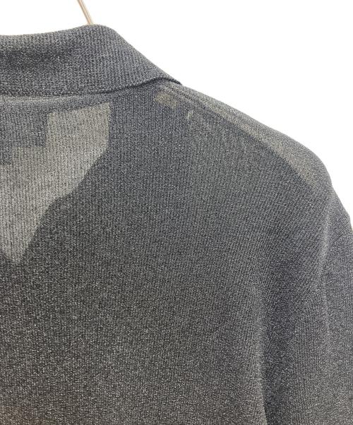 GUCCI（グッチ）GUCCI (グッチ) 衿付きシアーカーディガン グレー サイズ:Lの古着・服飾アイテム