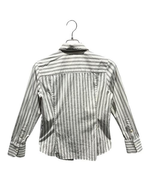 BURBERRY LONDON（バーバリーロンドン）BURBERRY LONDON (バーバリーロンドン) ストライプシャツ アイボリー サイズ:SIZE 40の古着・服飾アイテム
