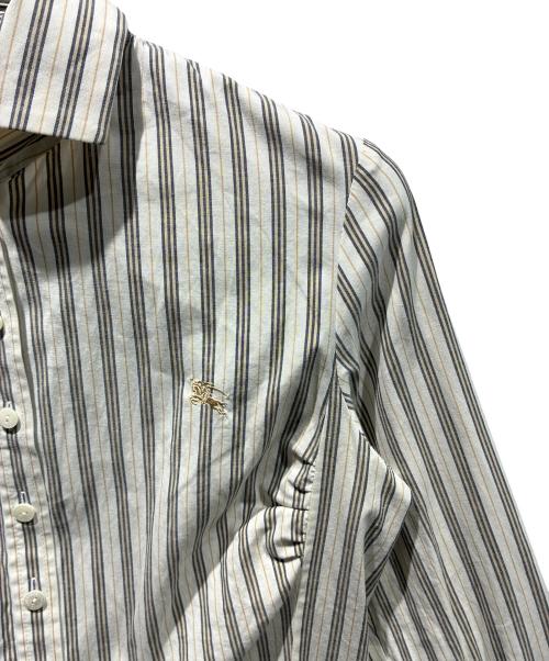 BURBERRY LONDON（バーバリーロンドン）BURBERRY LONDON (バーバリーロンドン) ストライプシャツ アイボリー サイズ:SIZE 40の古着・服飾アイテム