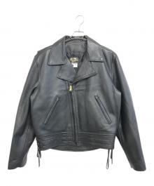 SAN DIEGO LEATHER（サンディエゴレザー）の古着「レザージャケット」｜ブラック