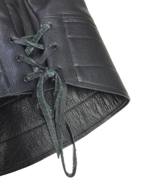SAN DIEGO LEATHER（サンディエゴレザー）SAN DIEGO LEATHER (サンディエゴレザー) レザージャケット ブラック サイズ:42の古着・服飾アイテム