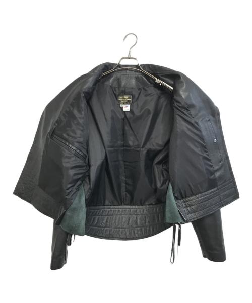 SAN DIEGO LEATHER（サンディエゴレザー）SAN DIEGO LEATHER (サンディエゴレザー) レザージャケット ブラック サイズ:42の古着・服飾アイテム