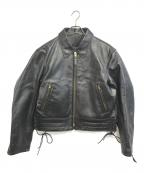 Johnson Leathersジョンソンレザー）の古着「レザージャケット」｜ブラック