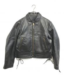 Johnson Leathers（ジョンソンレザー）の古着「レザージャケット」｜ブラック