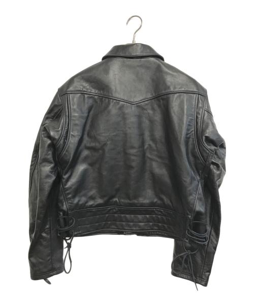 Johnson Leathers（ジョンソンレザー）Johnson Leathers (ジョンソンレザー) レザージャケット ブラック サイズ:42の古着・服飾アイテム