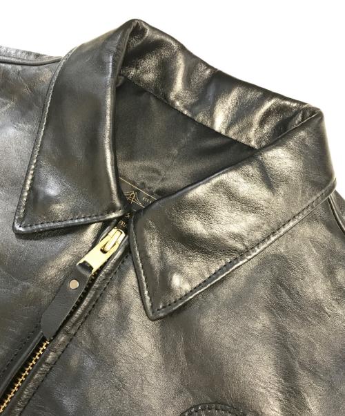 Johnson Leathers（ジョンソンレザー）Johnson Leathers (ジョンソンレザー) レザージャケット ブラック サイズ:42の古着・服飾アイテム