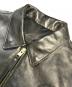 中古・古着 Johnson Leathers (ジョンソンレザー) レザージャケット ブラック サイズ:42：25000円