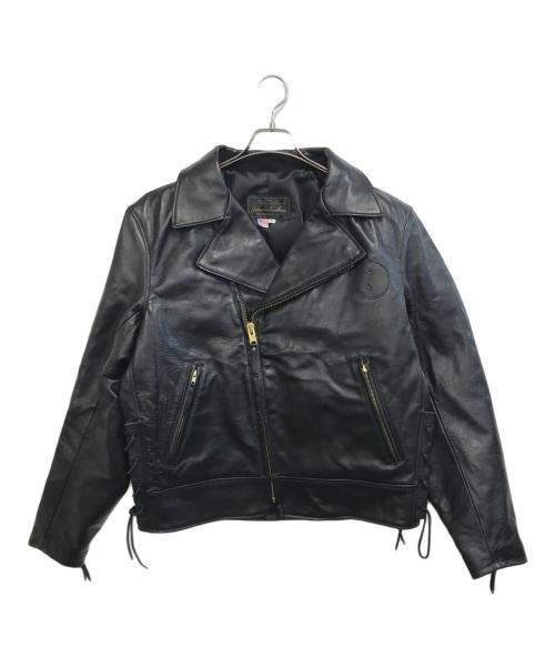 Johnson Leathers（ジョンソンレザー）Johnson Leathers (ジョンソンレザー) レザージャケット ブラック サイズ:42の古着・服飾アイテム
