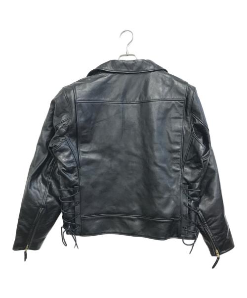 Johnson Leathers（ジョンソンレザー）Johnson Leathers (ジョンソンレザー) レザージャケット ブラック サイズ:42の古着・服飾アイテム