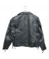 Johnson Leathers (ジョンソンレザー) レザージャケット ブラック サイズ:42：20000円