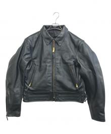 Johnson Leathers（ジョンソンレザー）の古着「レザージャケット」｜ブラック
